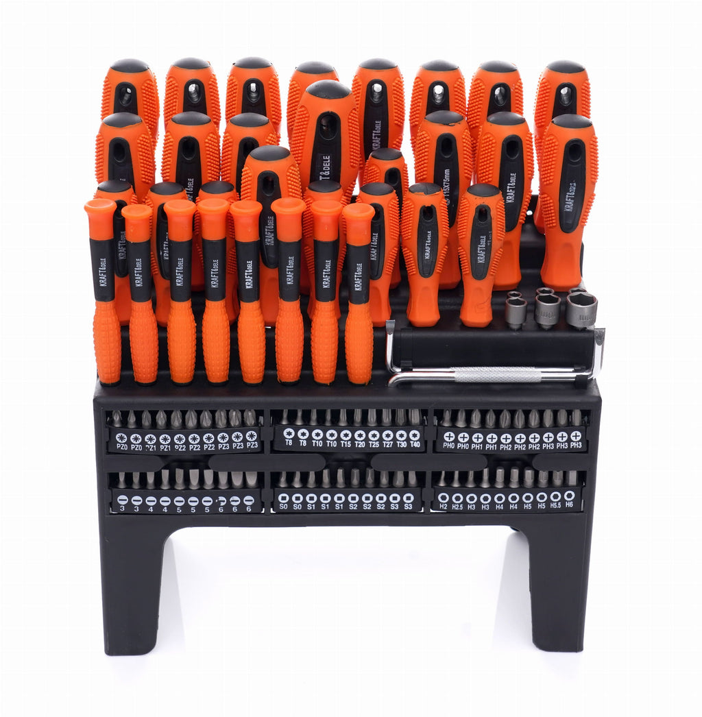 100 tk kruvikeeraja ja otsikute komplekt KD10957