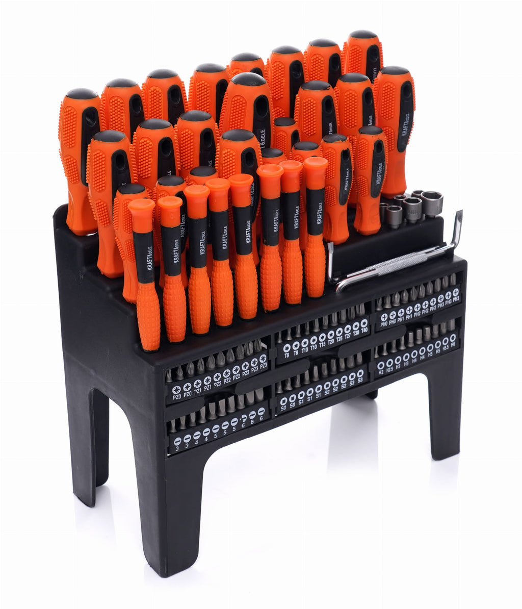 100 tk kruvikeeraja ja otsikute komplekt KD10957