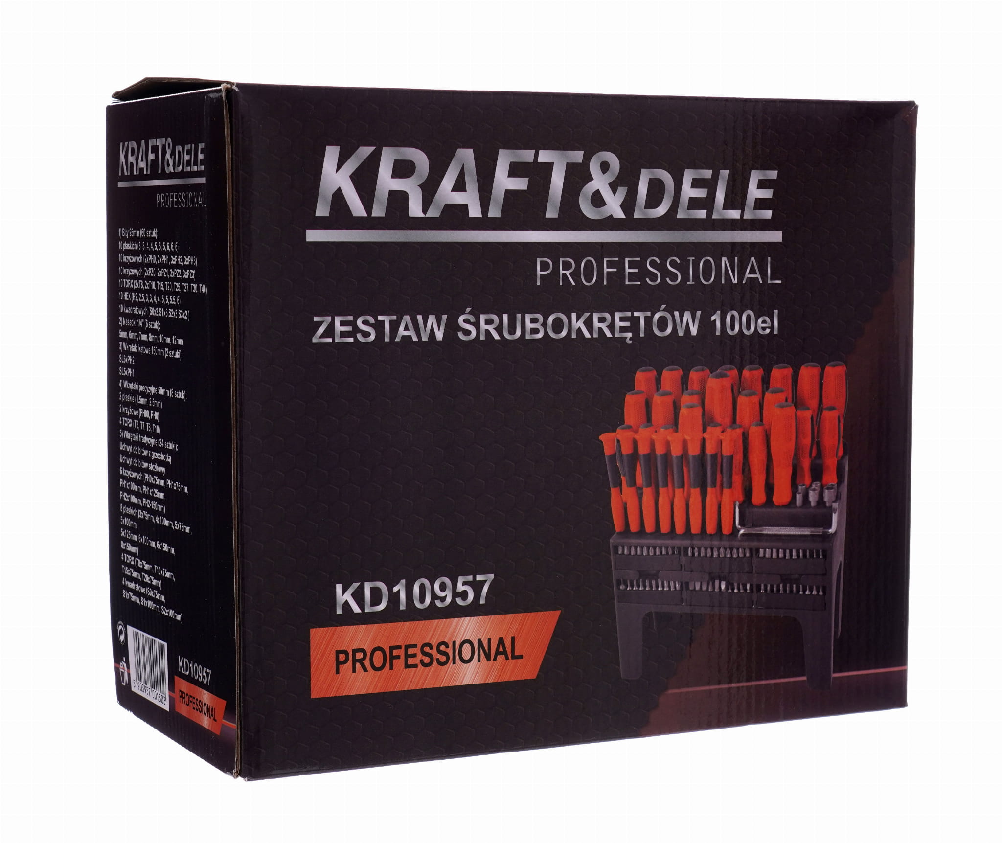 100 tk kruvikeeraja ja otsikute komplekt KD10957