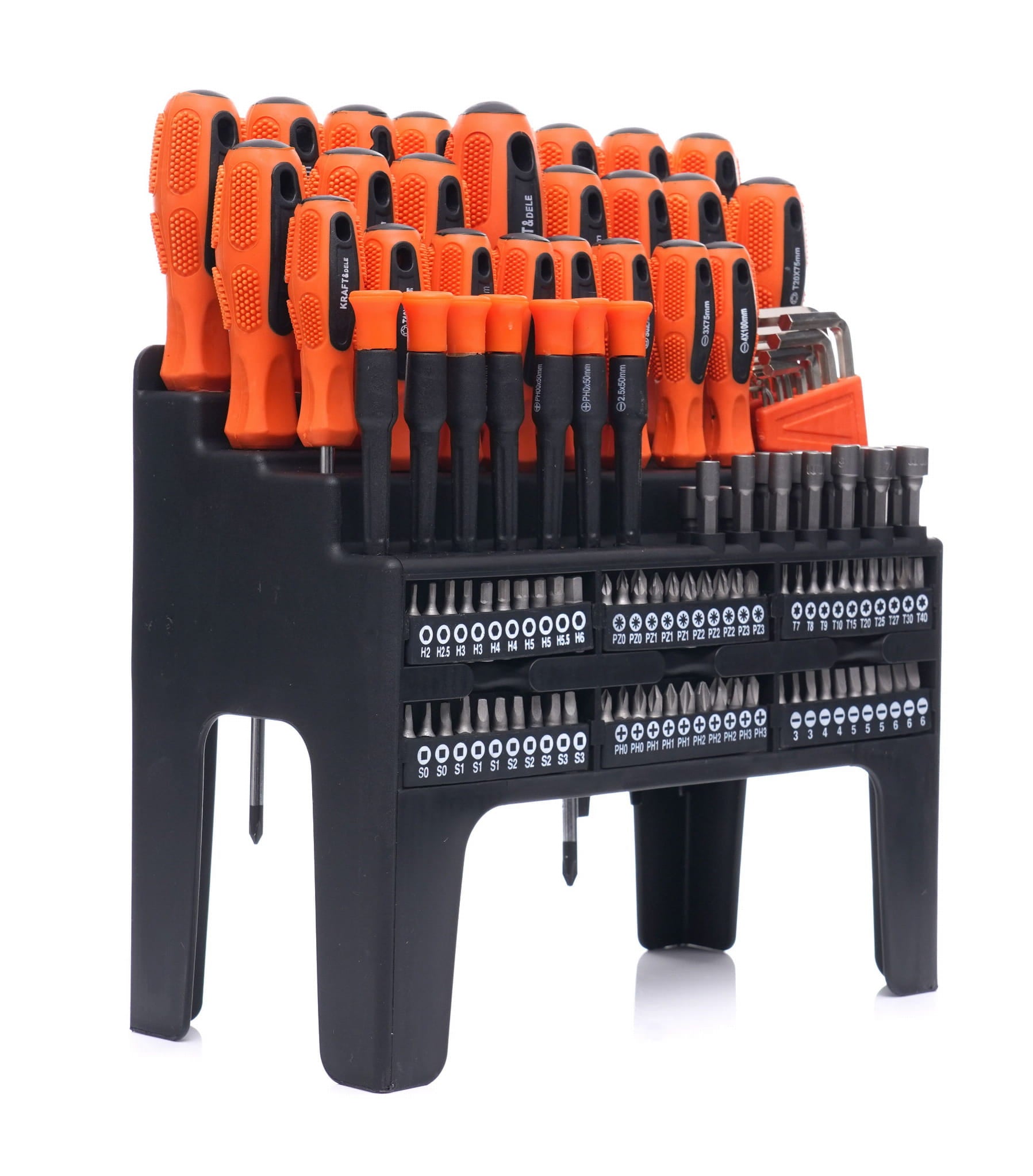Screwdriver and bit set 122 pcs. KD10958 (D11)