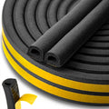 Self-adhesive seal for windows and doors, EPDM type D, 14x12 mm, 40 m, black