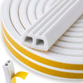 Self-adhesive seal for windows and doors, EPDM Type E, 15x8 mm, 50 m, white