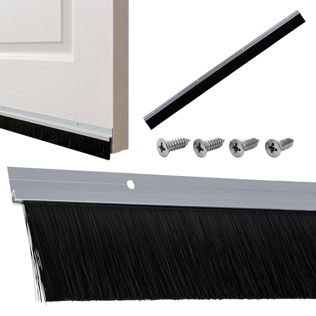 Aluminium brush strip 6x100 cm