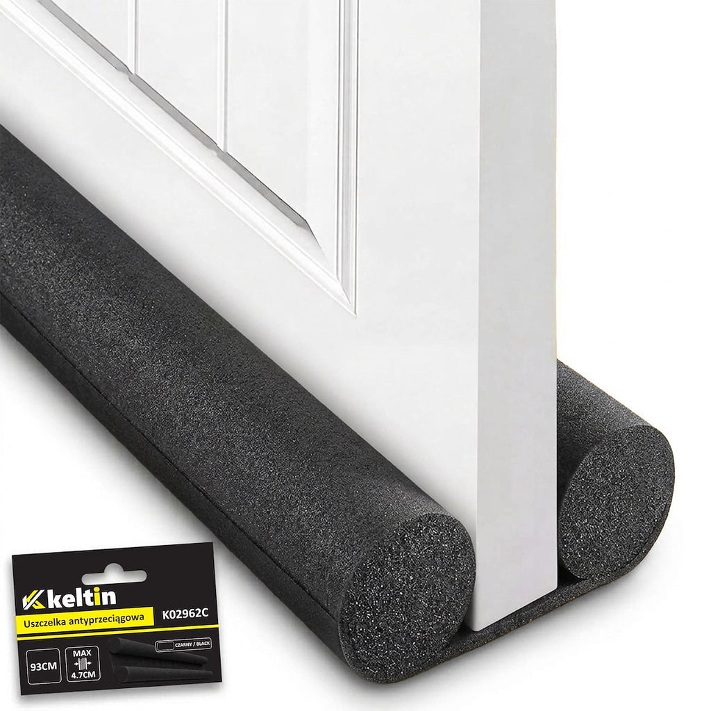 Anti-draft foam seal for doors, black