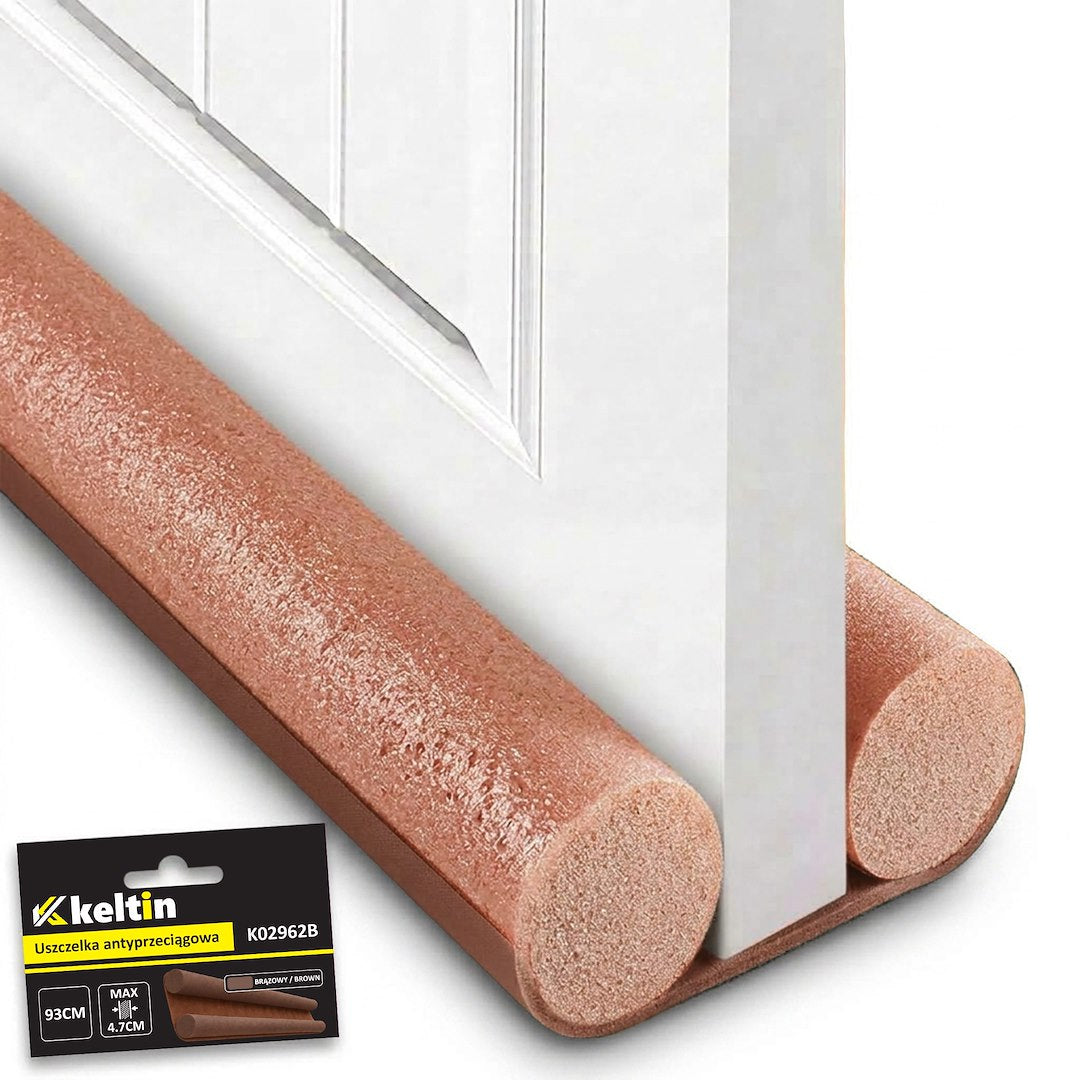 Anti-draft foam seal for doors - brown