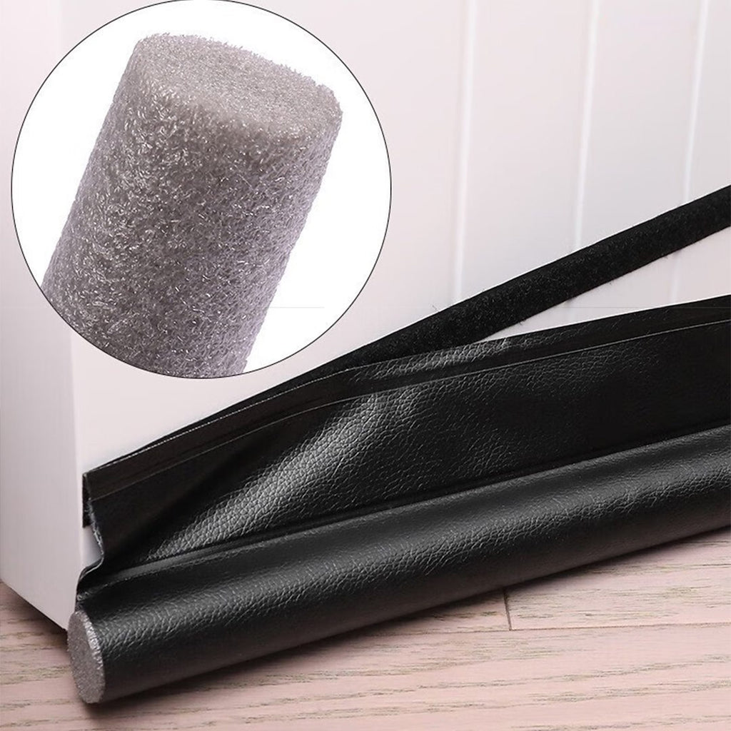 Anti-draft foam Velcro seal for doors, black