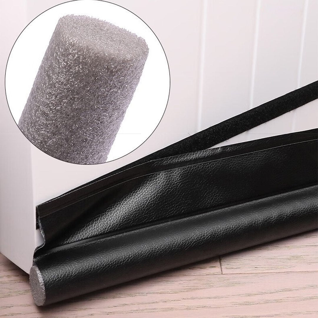 Anti-draft foam Velcro seal for doors, black