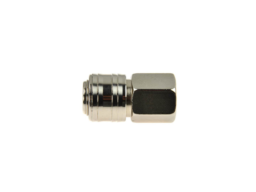 Steel Straight Female Coupler, 1/2" Thread