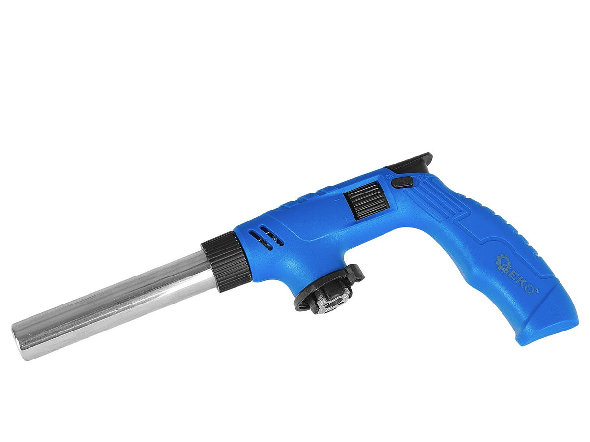 Auto-ignition gas torch body, 360° - butane burner with long nozzle