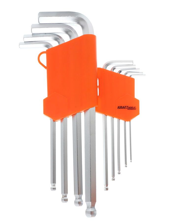 Set of 9 ball-end hex keys KD10296