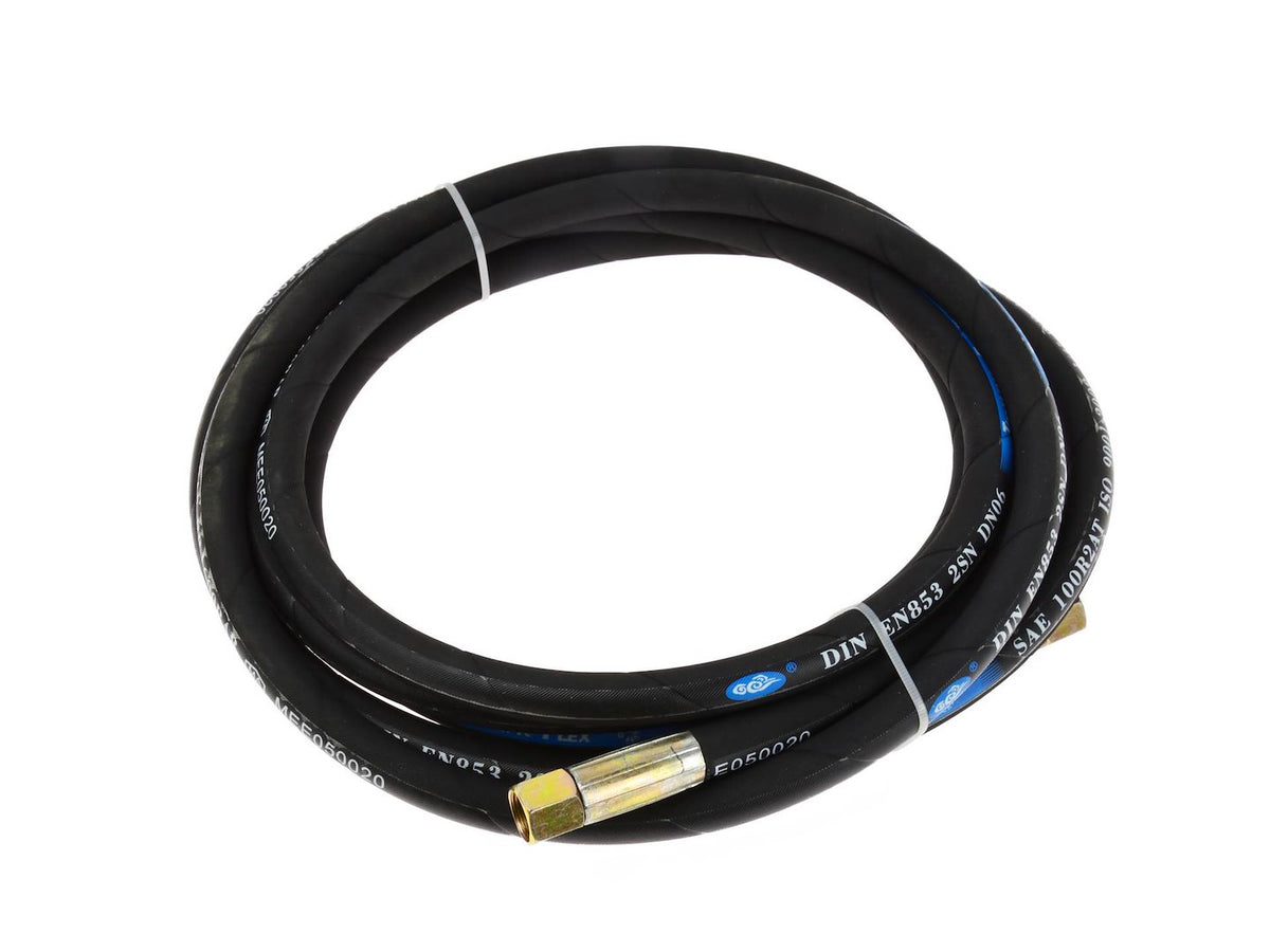 4 m Braided Flexible Hydraulic Hose, SAE 100 R2AT, DIN-EN 853-2SN