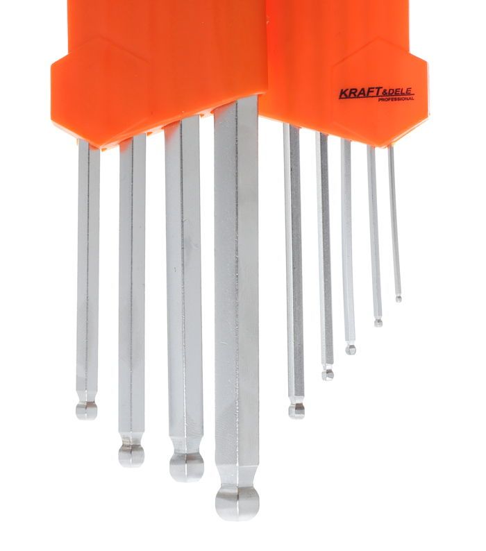 Set of 9 ball-end hex keys KD10296
