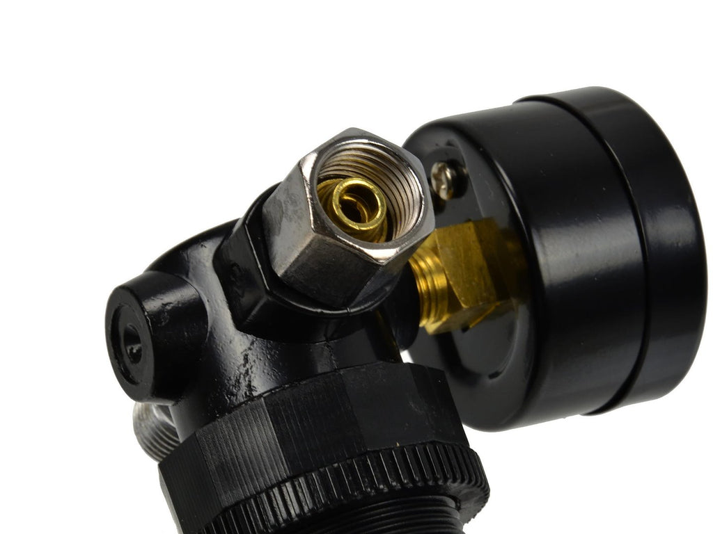 HVLP Spray Gun Air Regulator with Pressure Gauge and Diaphragm Control, 0-12 BAR (0-180 PSI), 1/4" Thread