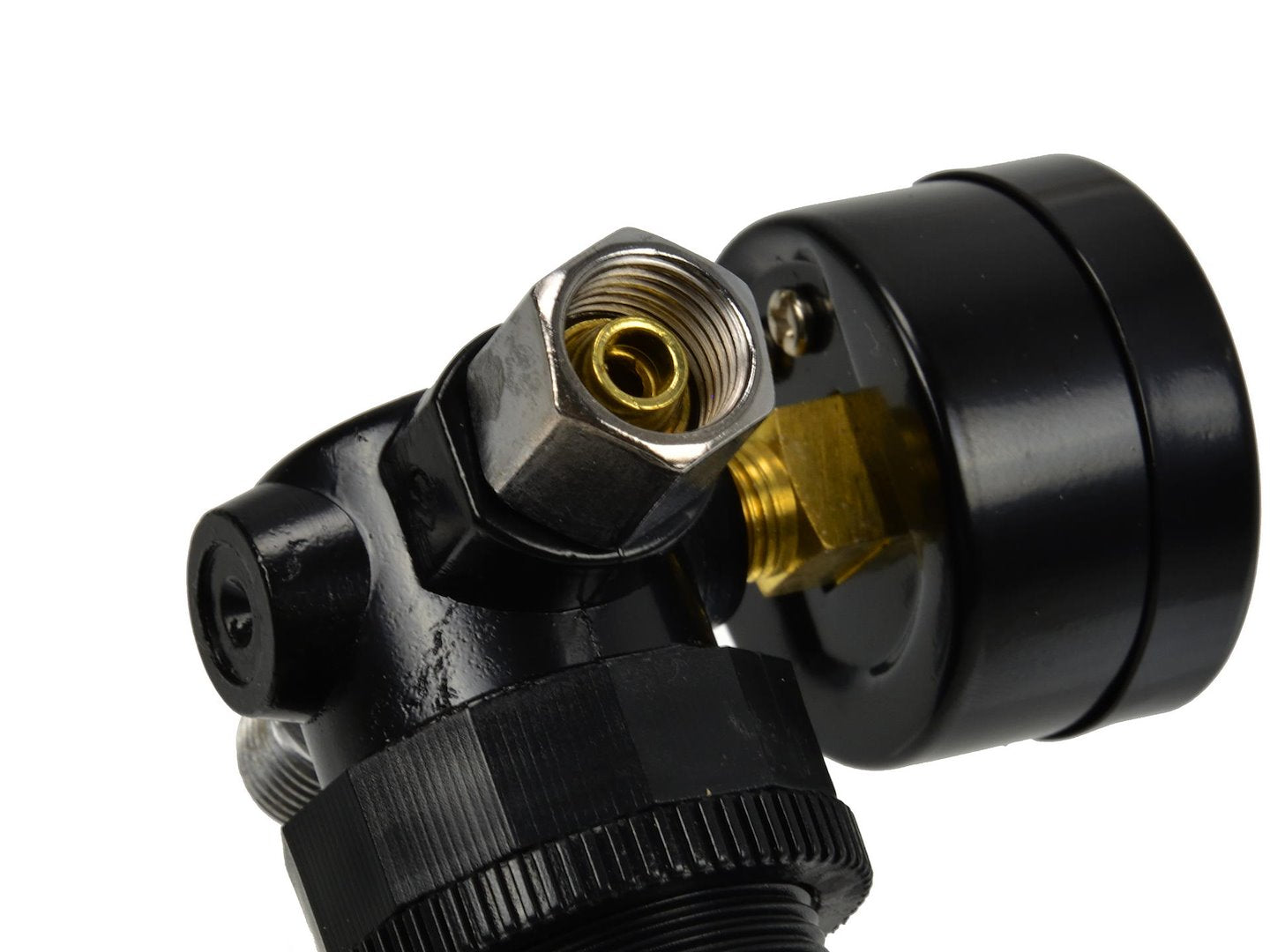 HVLP Spray Gun Air Regulator with Pressure Gauge and Diaphragm Control, 0-12 BAR (0-180 PSI), 1/4" Thread