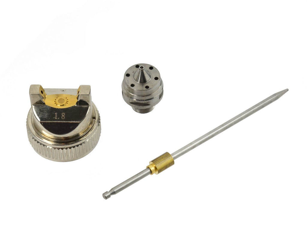 1.8 mm nozzle, needle, air cap — Replacement for Spray Gun G01108