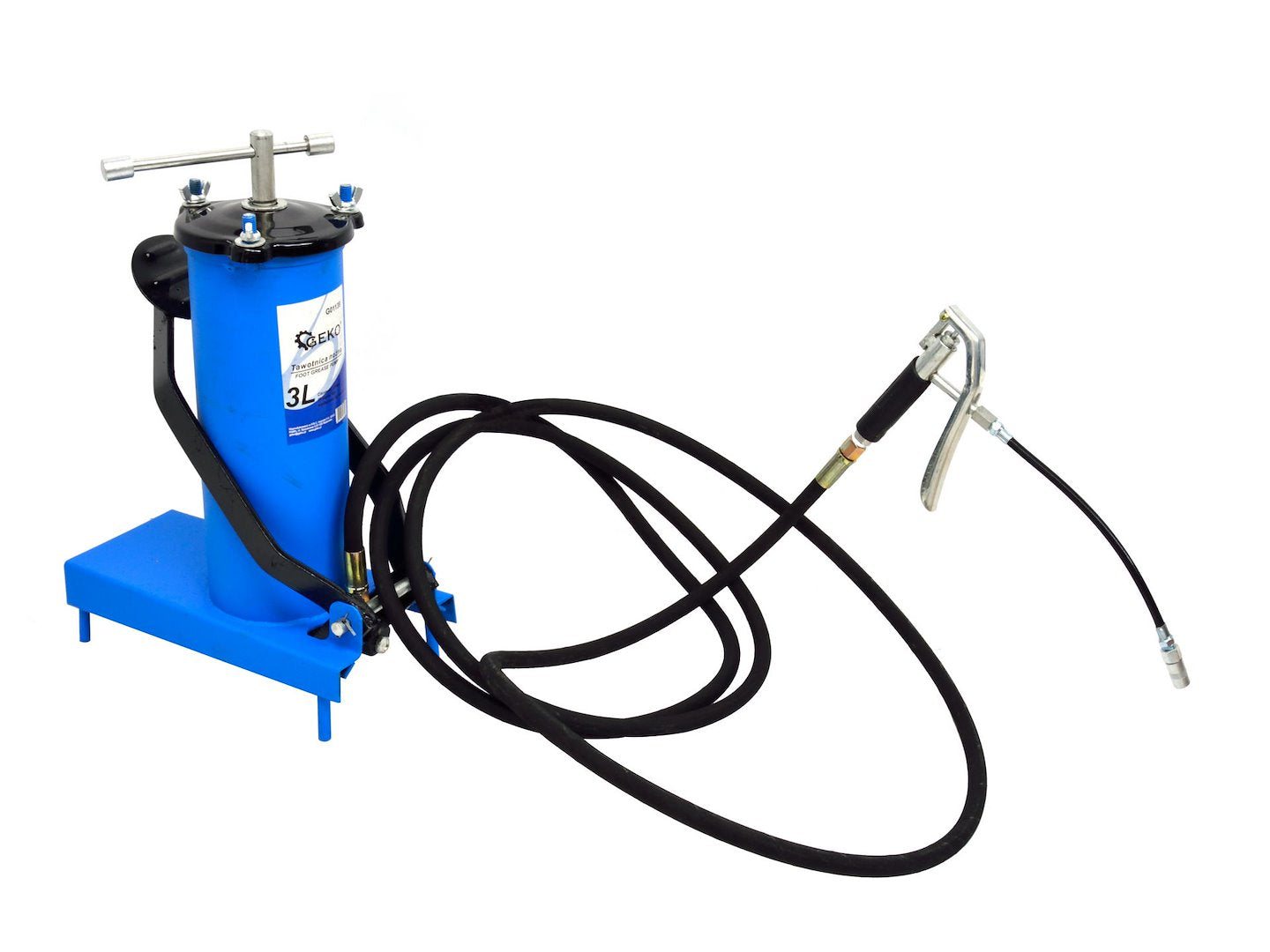 Foot-Operated High-Pressure Grease Pump, 3 L, with 4 m Hose