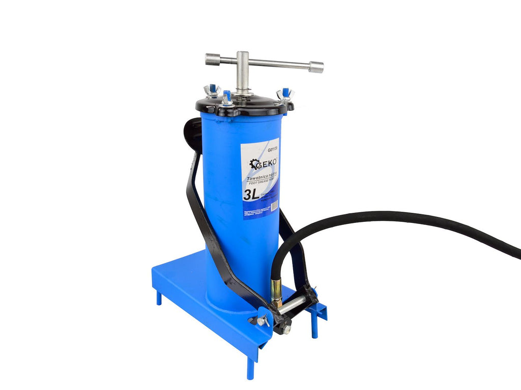Foot-Operated High-Pressure Grease Pump, 3 L, with 4 m Hose