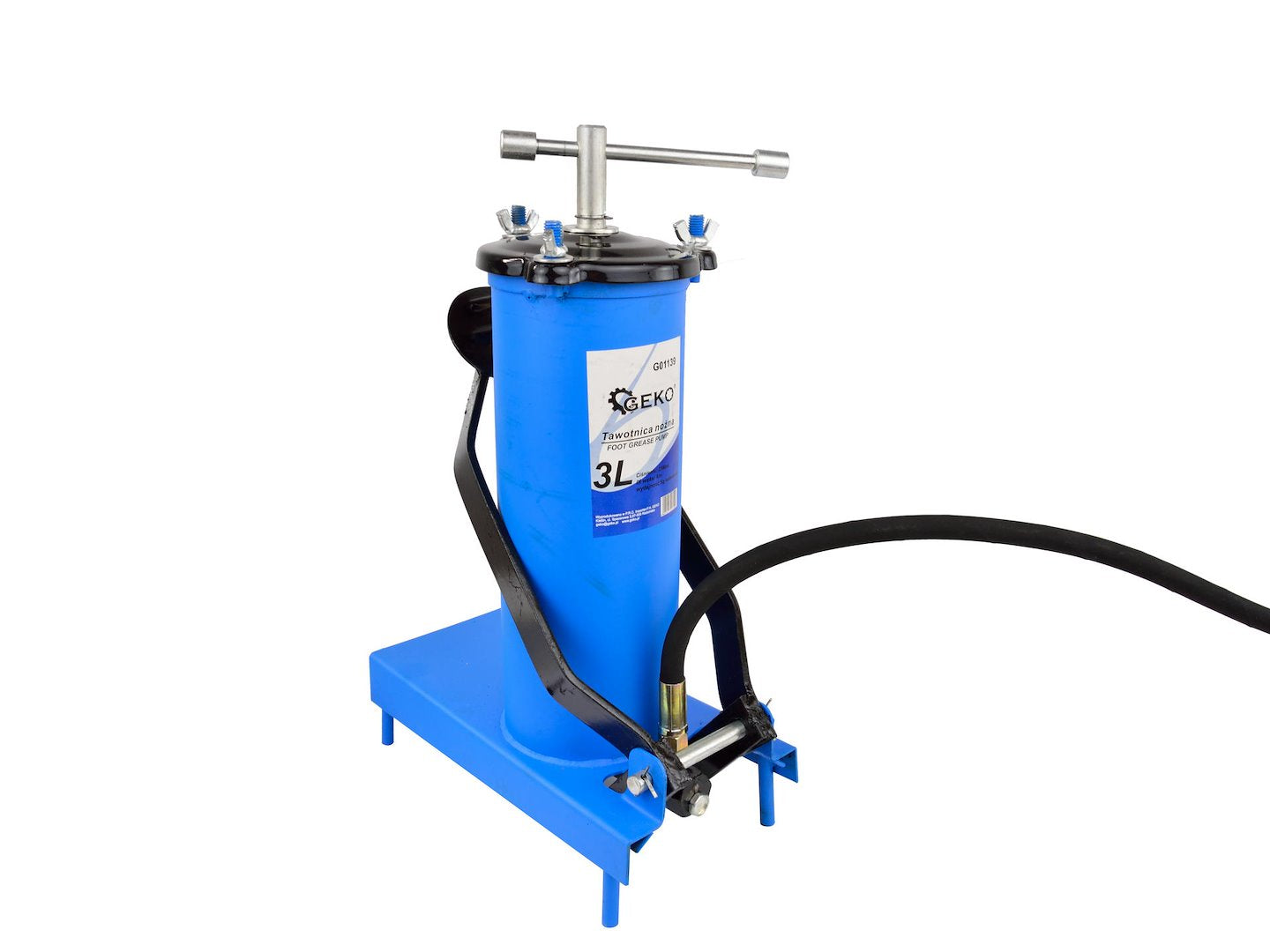 Foot-Operated High-Pressure Grease Pump, 3 L, with 4 m Hose