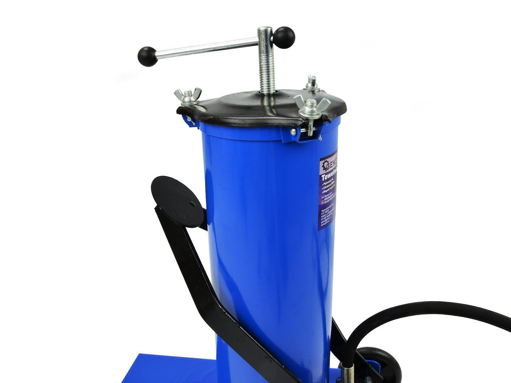 Foot-Operated High-Pressure Grease Pump, 6 L with 4 m Hose