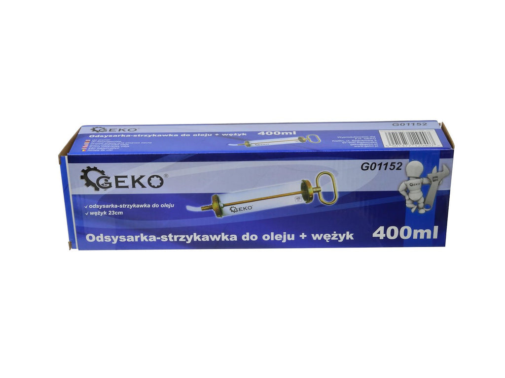 Oil Suction Gun, Transparent with Hose — 400 ml