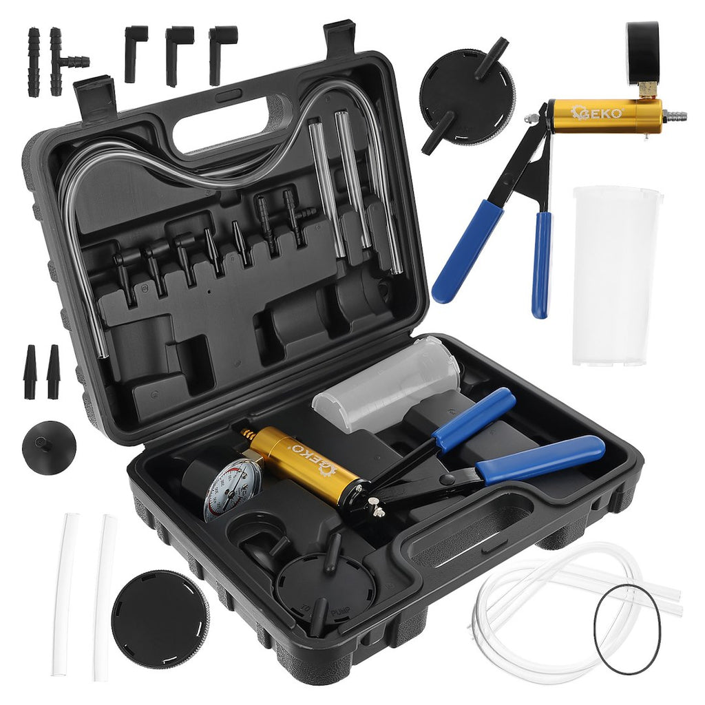 Handheld Vacuum/Pressure Tester and Brake Bleeding Kit