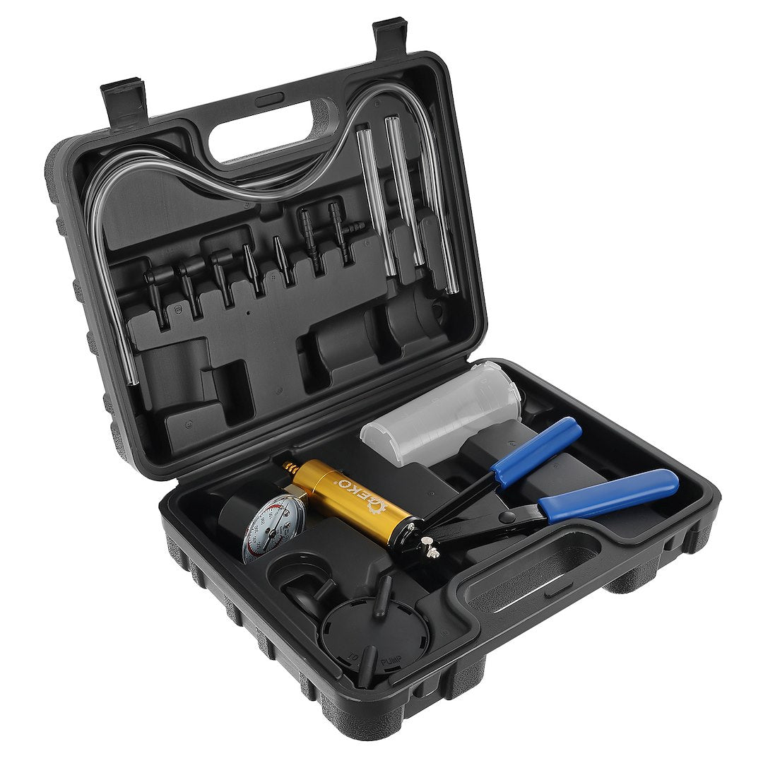 Handheld Vacuum/Pressure Tester and Brake Bleeding Kit