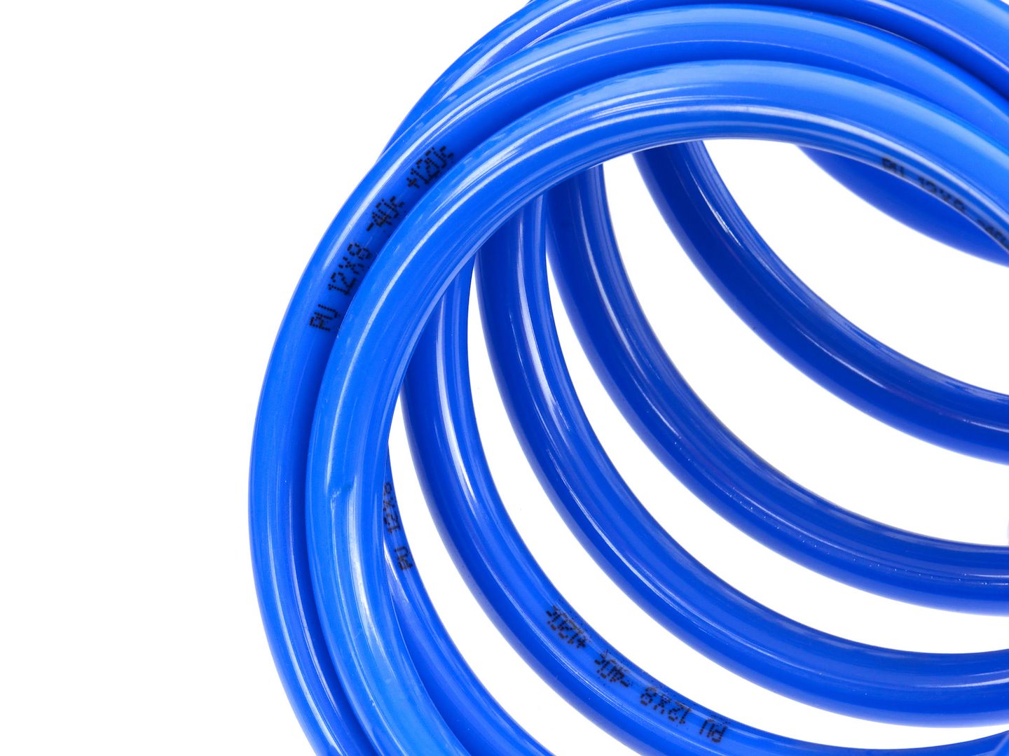 PU air ring hose 8 x 12 mm, 10 m, with 1/4" EU quick coupler
