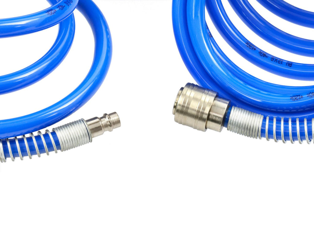 Air ring hose PU 12x8 mm, 20 m, with EU (1/4\") quick connector