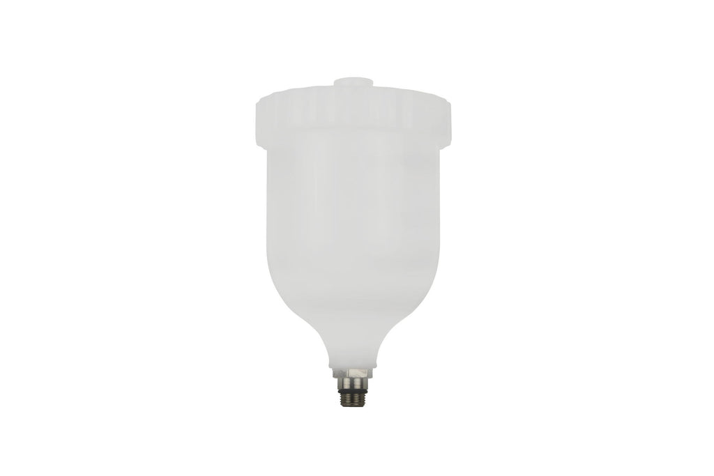 Plastic Replacement Cup for Paint Spray Gun, 600 ml, External Thread
