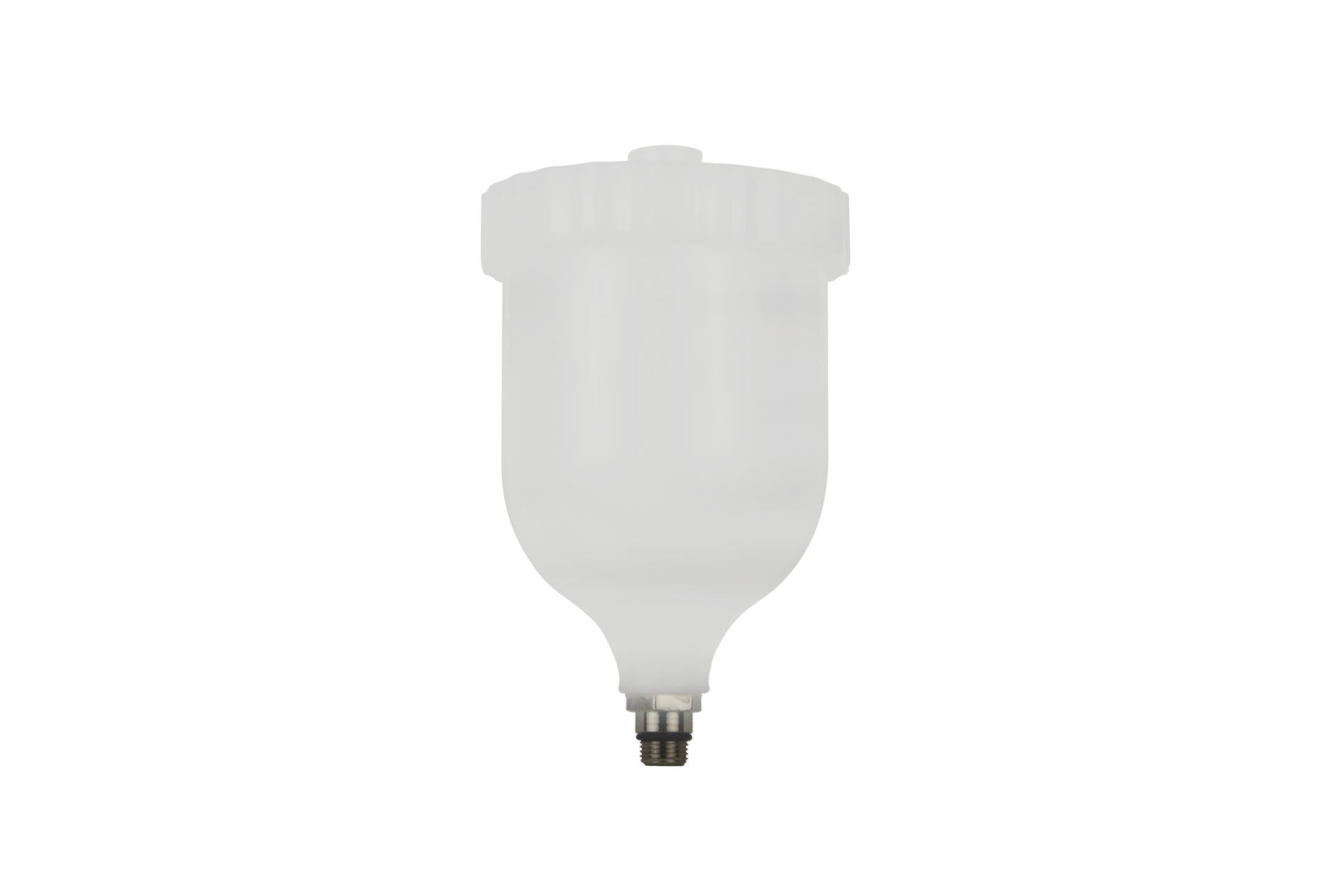 Plastic Replacement Cup for Paint Spray Gun, 600 ml, External Thread