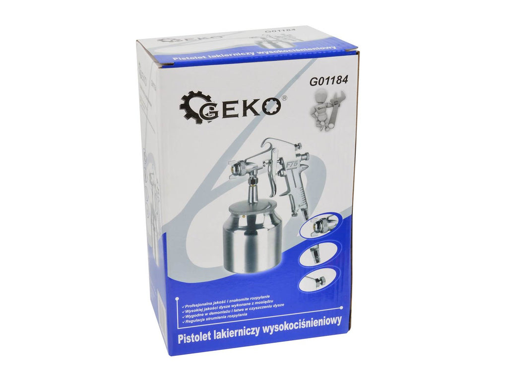 High-performance, siphon-fed HVLP spray gun with 750 ml suction cup