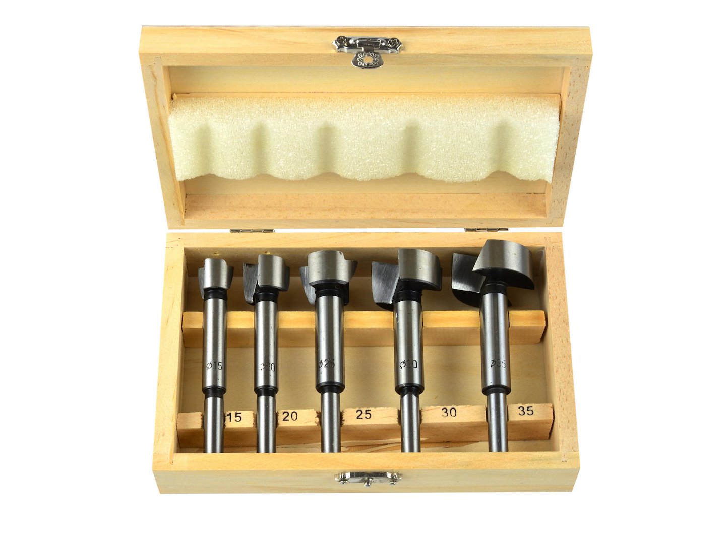 5-piece Centre Bit Set 15-20-25-30-35 mm