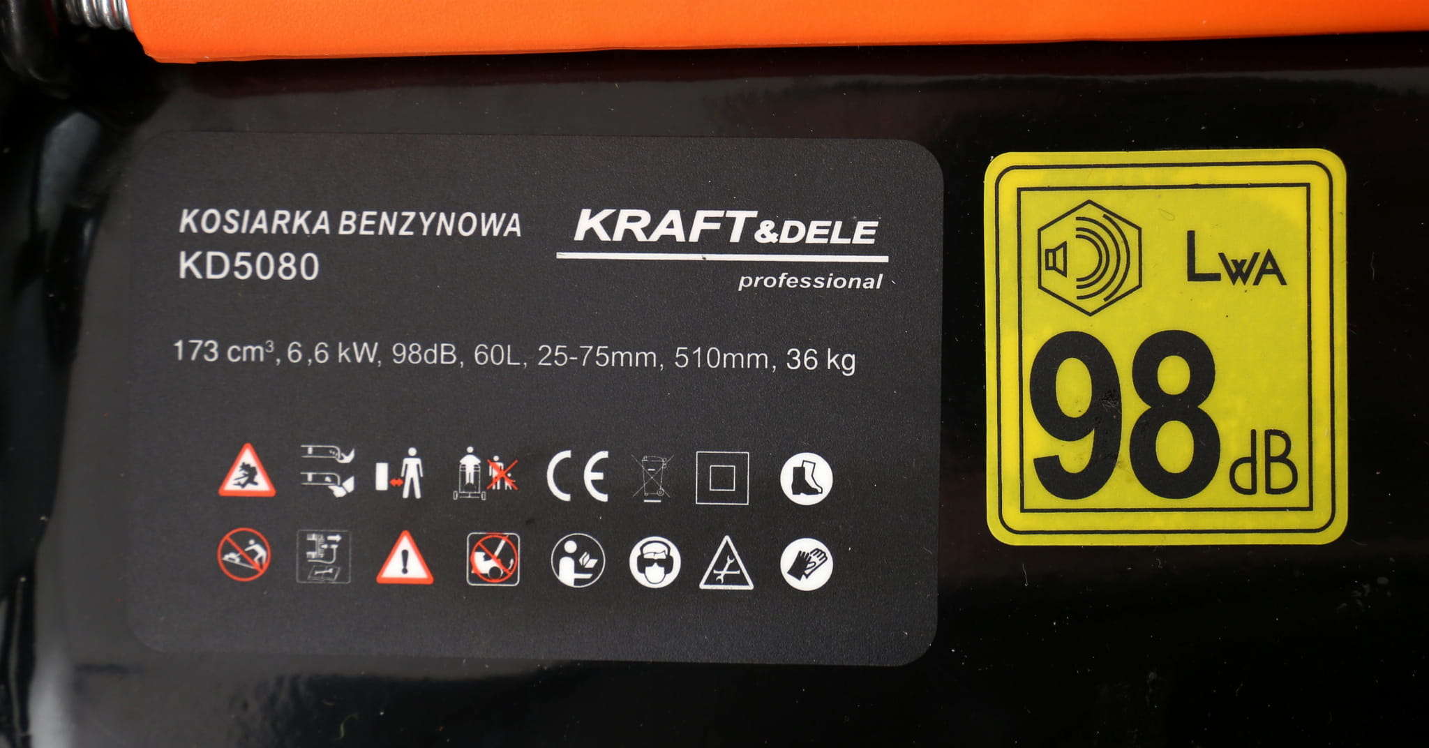 GASOLINE LAWNMOWER 6.62kW 9HP KD5080