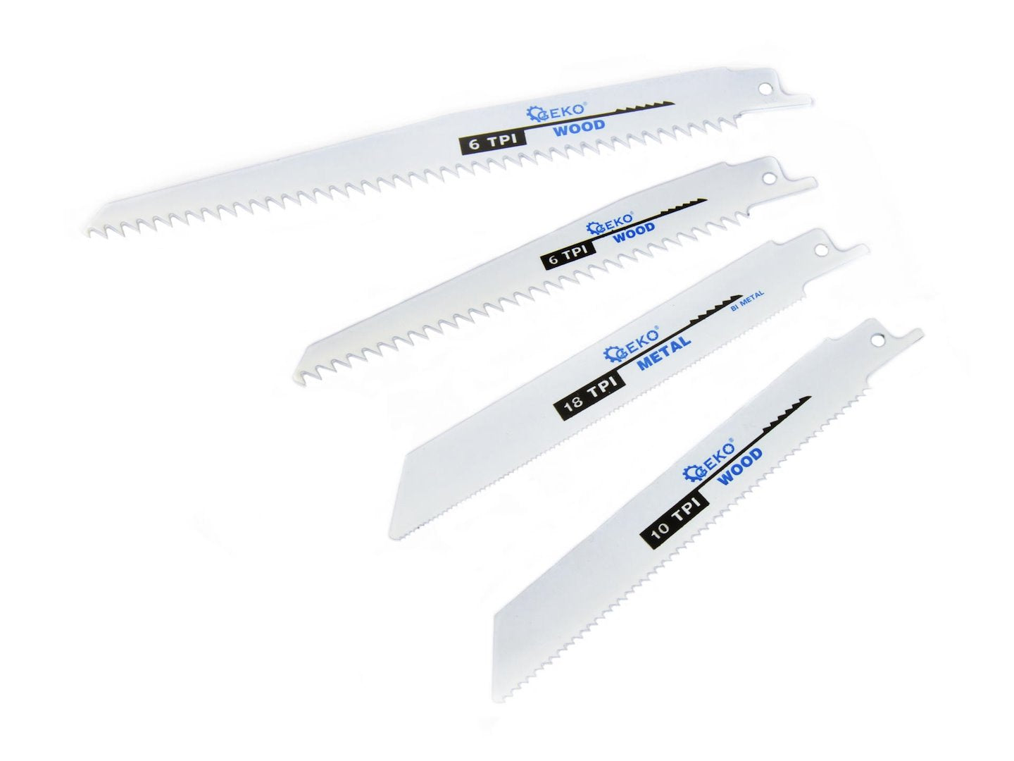 High-Carbon Steel Bi-metal Reciprocating Saw Blade Set, 10 pcs
