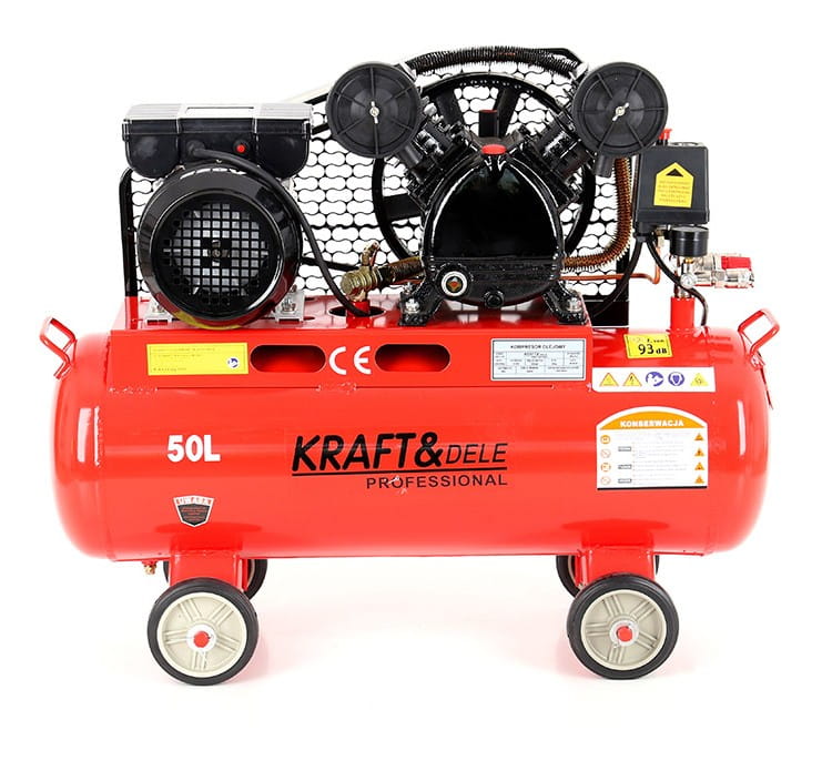 Oil compressor 50L 2.8kW / 8bar 2 Pistons KD403
