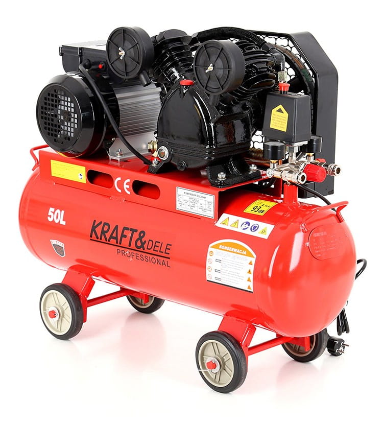 Oil compressor 50L 2.8kW / 8bar 2 Pistons KD403