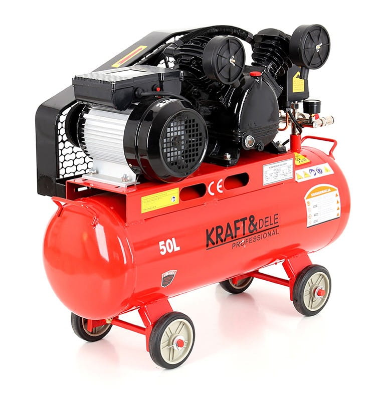 Oil compressor 50L 2.8kW / 8bar 2 Pistons KD403