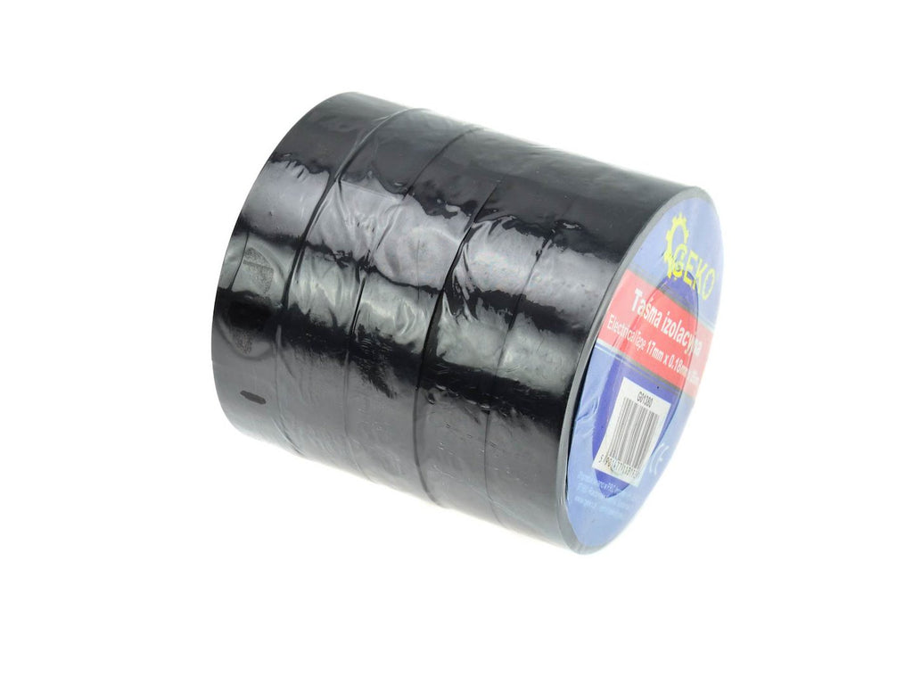 Insulating Tape, Black, Flame-Retardant Type B, 17 mm x 0.18 mm x 26 m