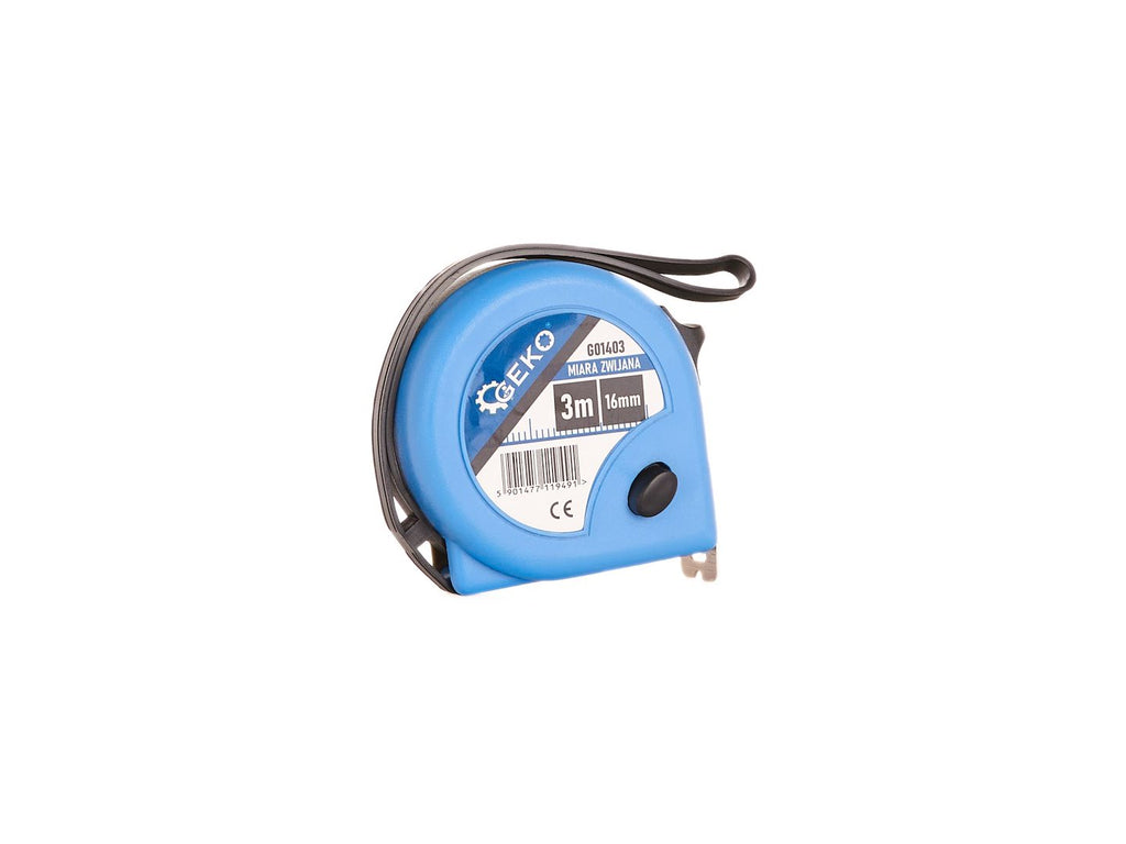 GEKO Measuring Tape 3 m x 16 mm x 0.115 mm (colour: GEKO)