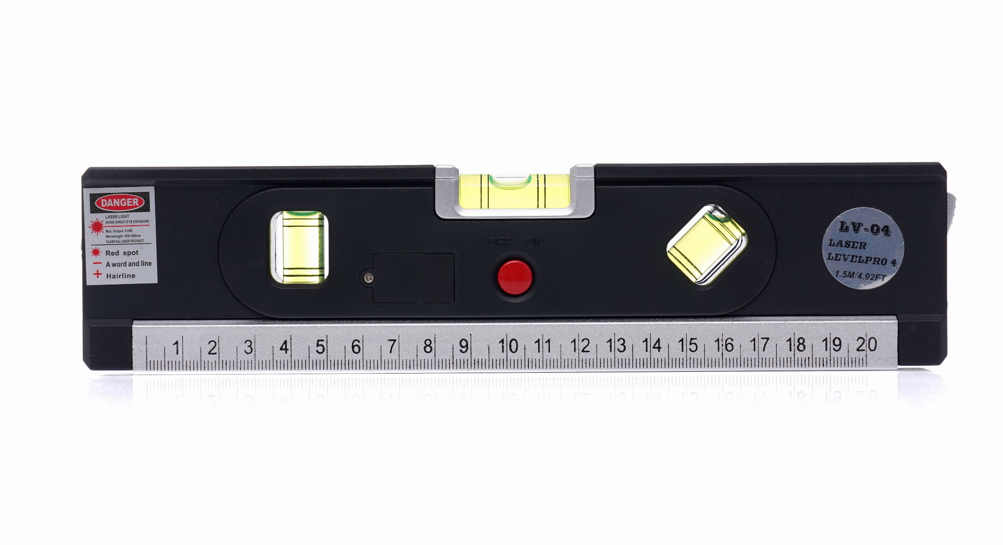 Laserlood koos 150cm mõõdulindiga KD10438 (VB10)