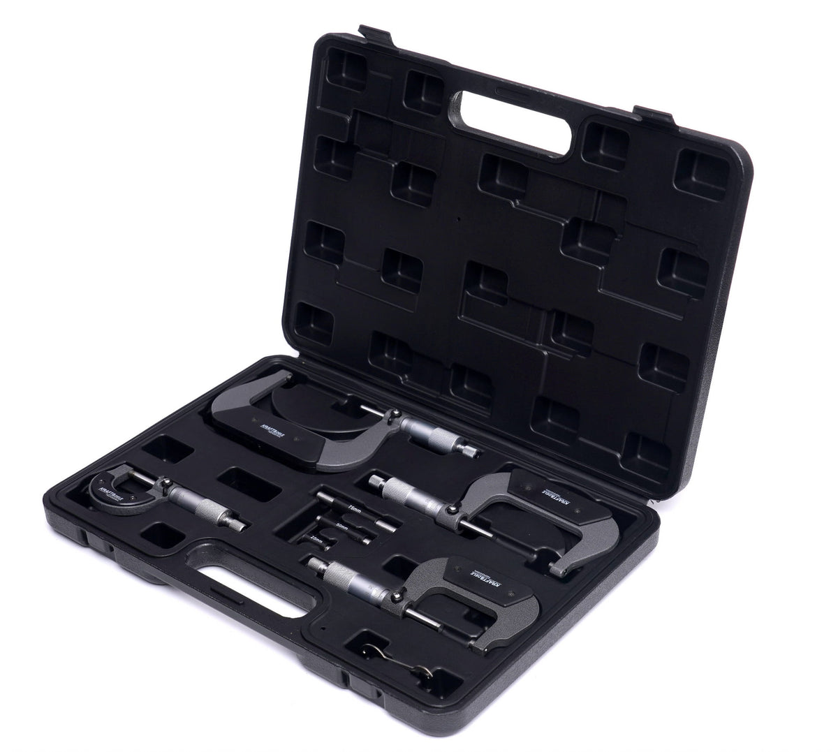 KRAFT&DELE välismikromeetrite komplekt 0–100 mm KD10443
