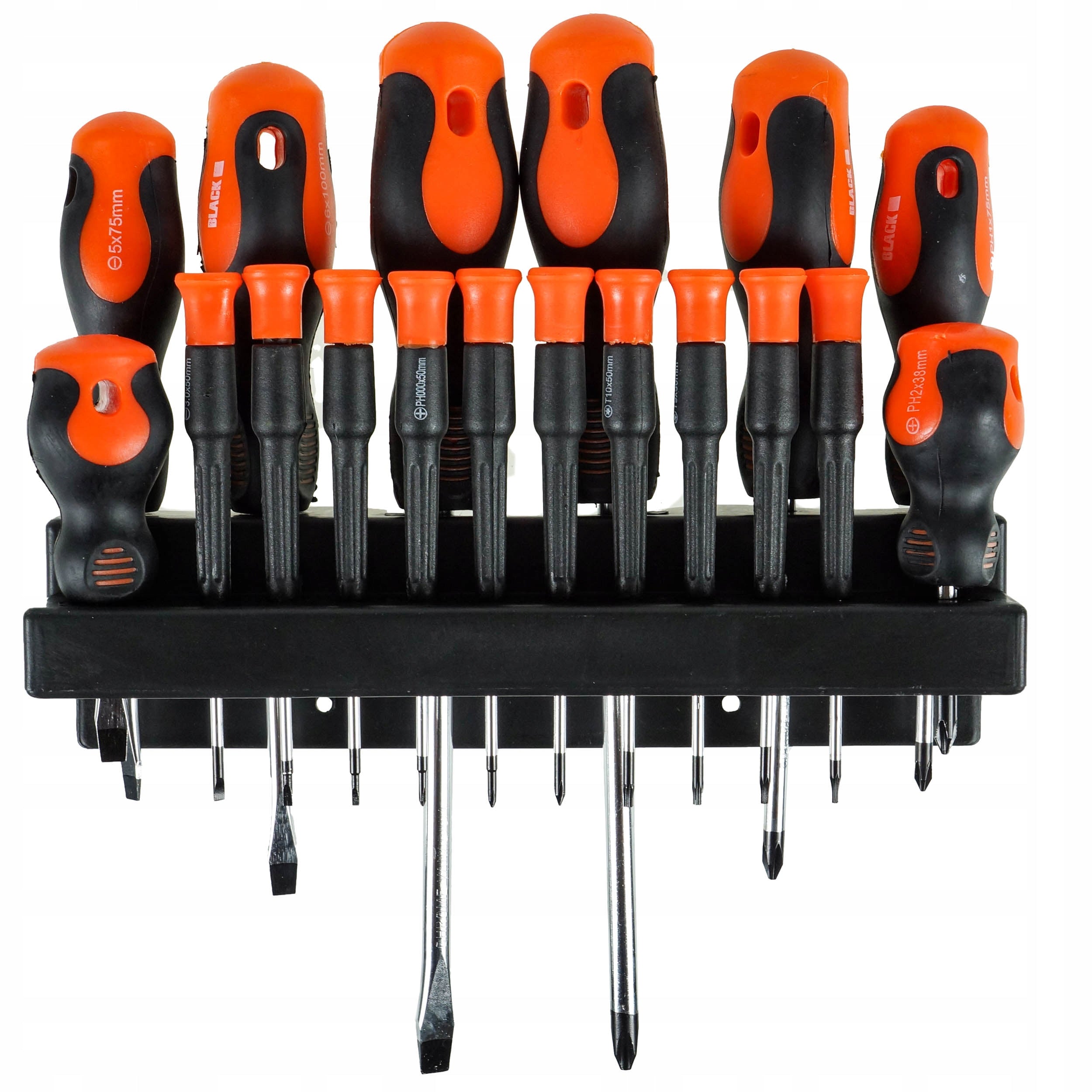 18-Piece Magnetic Screwdriver Set with Stand, Flat and Phillips Heads