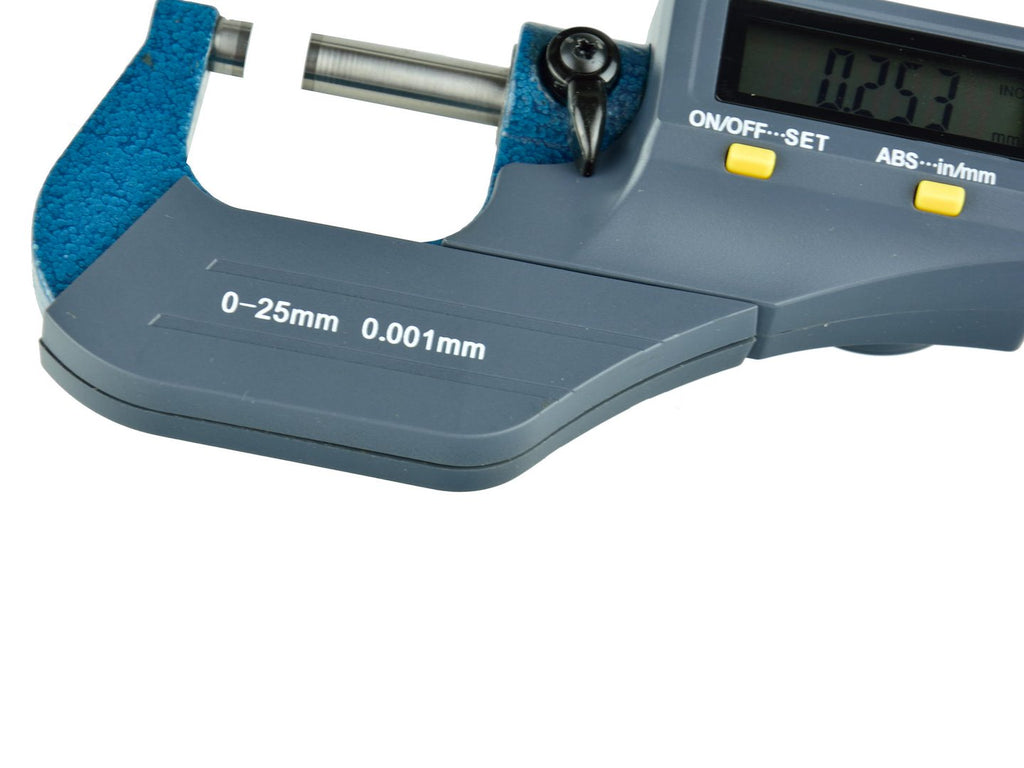 Electronic Outside Micrometer 0-25 mm (0-1\") Resolution 0.001 mm