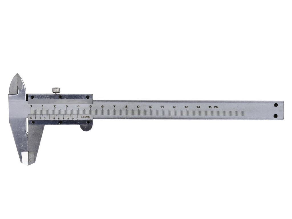Vernier Caliper 150 mm, 0.05 mm resolution (plastic box)