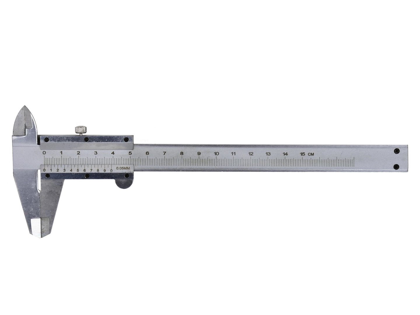 Vernier Caliper 150 mm, 0.05 mm resolution (plastic box)