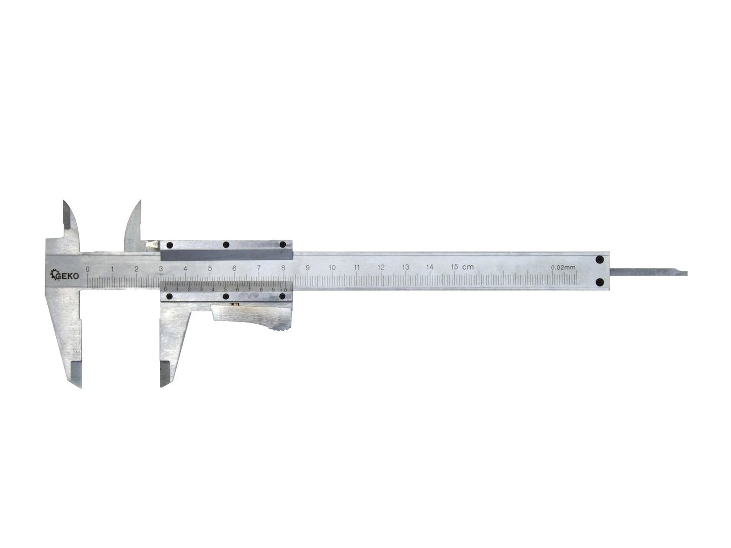 Vernier Caliper 150 mm, 0.02 mm resolution, Auto-lock, wooden box