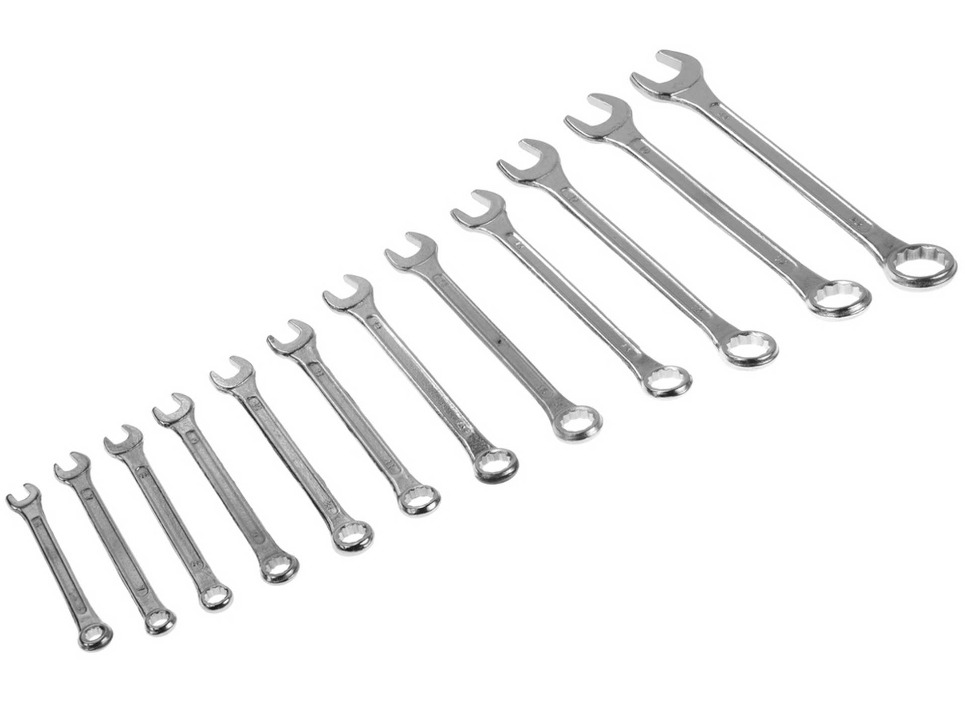 Combination Wrench Spanner Set 6-22mm, 12pcs, Hobby Type