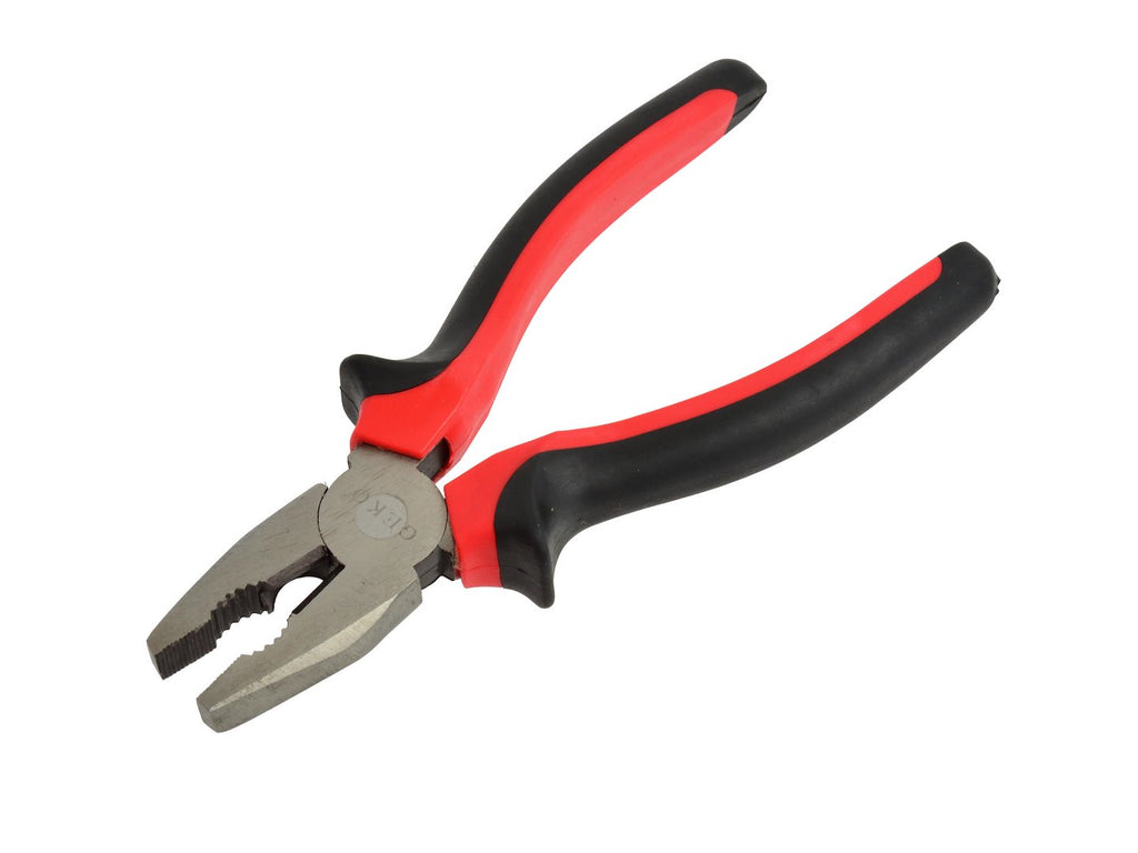 Combination Pliers, Polished, 160 mm / 6" (red-black)