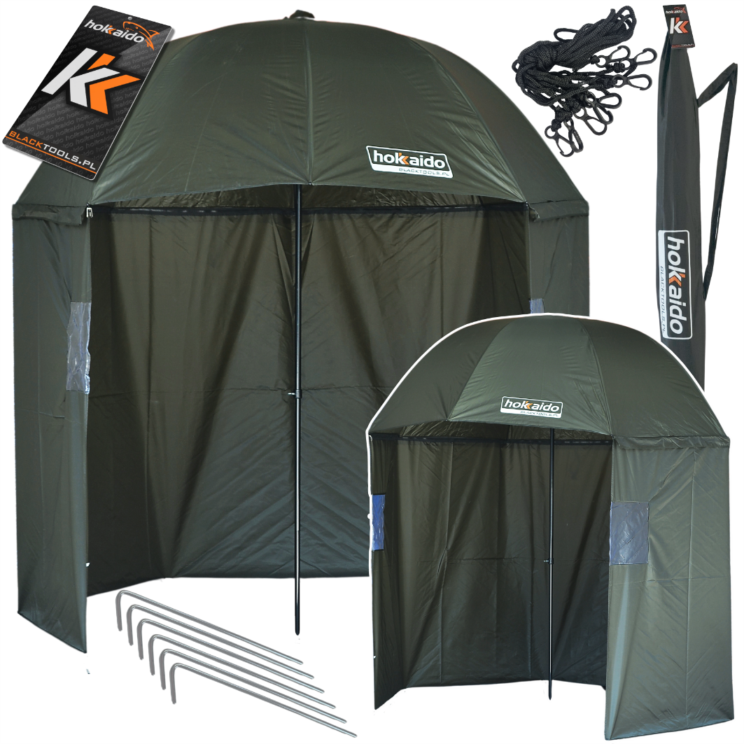 Fishing Parasol Tent with 3/4 Sides, 220cm (2.2m)