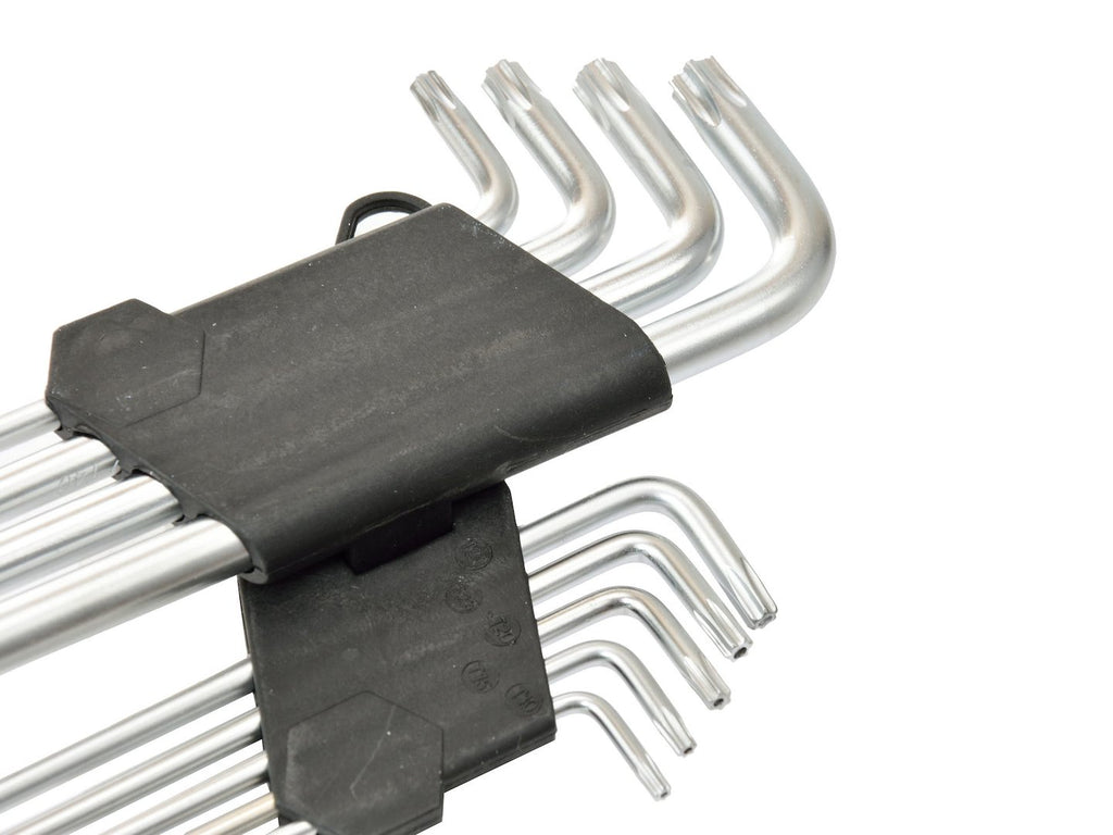9pcs Long Arm Torx Key Wrench Set T10 - T50